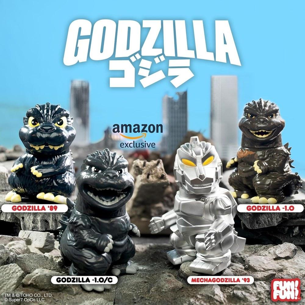 Super7 Fun! Fun! Toho Godzilla Minus One Vinyl Figure 5-inch Grayscale Action Figure Monster Classic Movie Fan Collector's Limited Edition Amazon