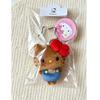 Kt Cat Plush Keychain With Leopard Print And Bow For Bag Decor