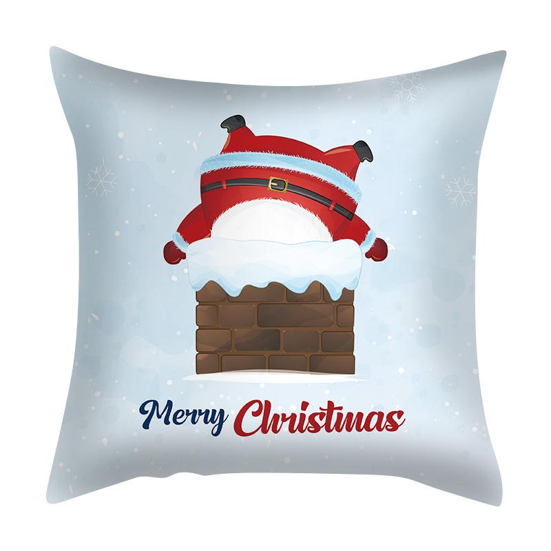 

Наволочка с изображением Санта-Клауса, популярная скандинавская трансграничная подушка для гостиной и спальни 40x40cm
