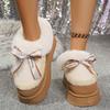 2025 Winter Short Plush Snow Boots for Woman Soft Thick Bottom Women's Furry Ankle Boots zapatillas de mujer