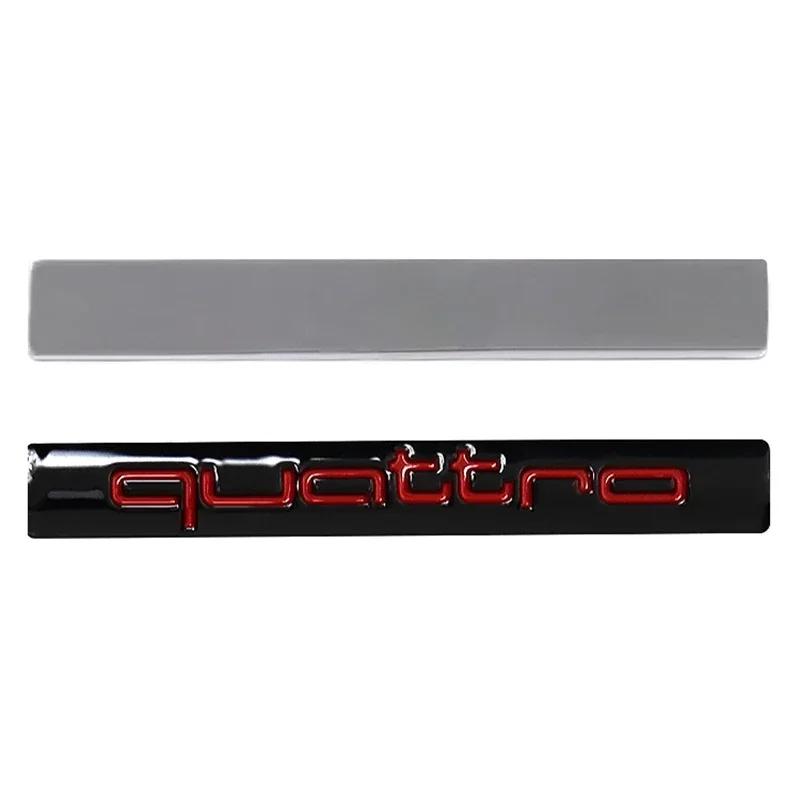 Car Decals Rear Trunk Emblem for 4EIY Quattro RS6 A8 Q2 Q4 A3 A4 S3 S5 Q3 RS7 S7 S6 A6 Side Body Badge Rear Sticker Accessories