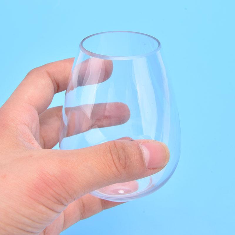 4 stk/sett Knusesikre vinglass Uknuselige Pet Rødvinstumlere Glasskopper