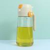 470ml Dual-Use Oil Pot: Side-Opening, Press-Type Spray & Pour Bottle for Kitchen