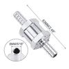 Aluminum Alloy Universal One-Way Check Valve for Car, Boat, Machinery, Gas, Oil, Diesel (6-10mm)