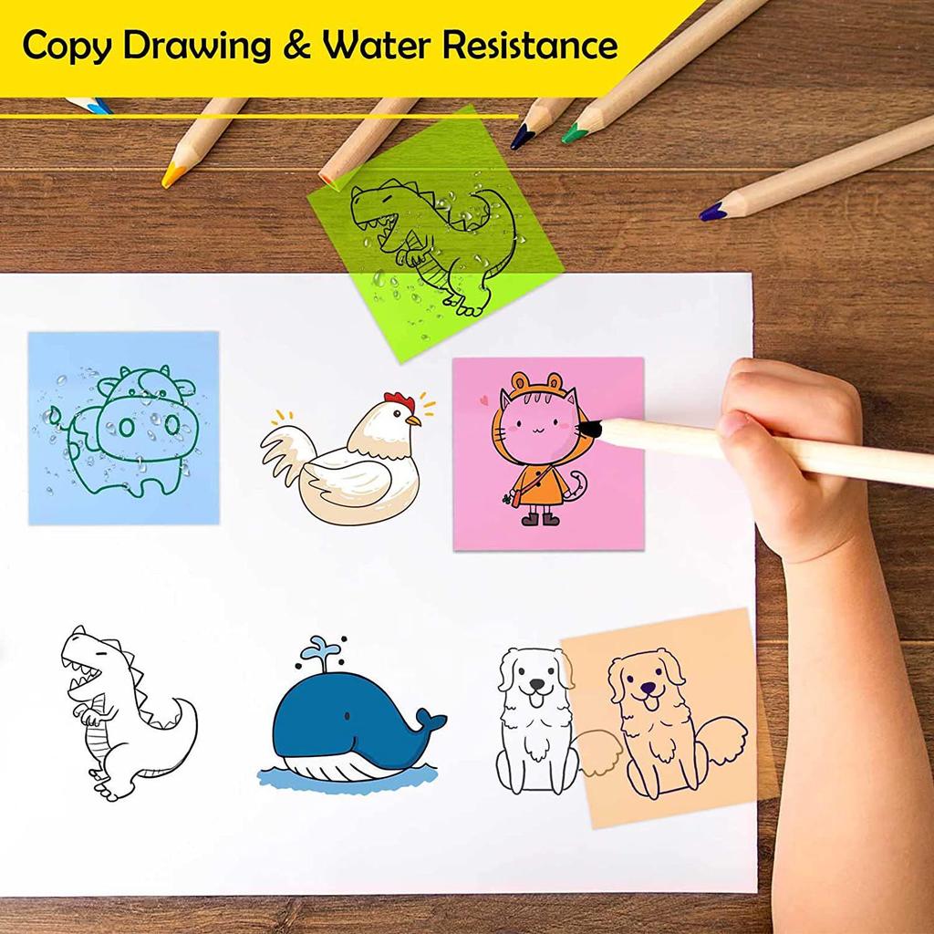 Transparent PET Morandi Sticky Notes for Students