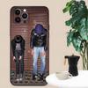 Band C-Crystal C-Castles Phone Case For Apple iPhone 15,14,13,12,11,XS,XR,X,8,7,Pro,Max,Plus,mini Silicone Black Cover
