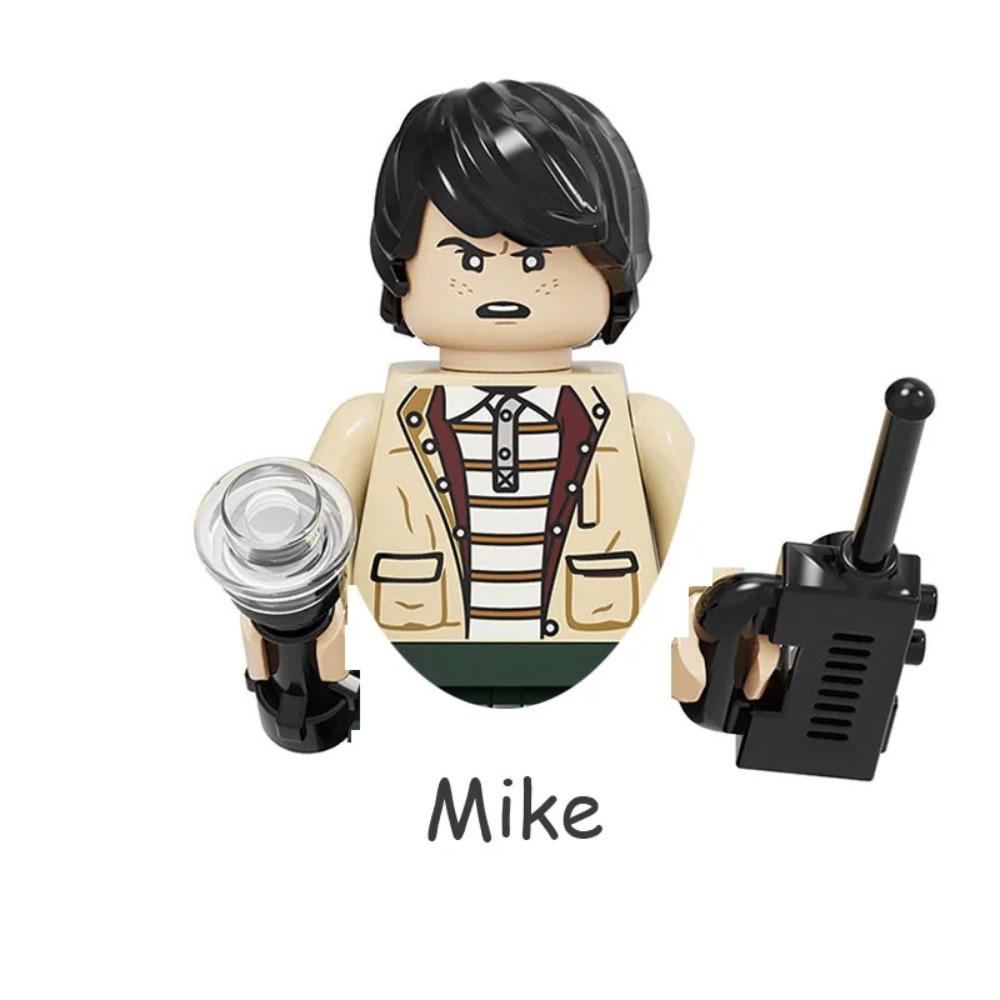 4Pcs/Set Dustin Eleven Mike Will Hopper Joyce Brenner Demogorgon Vecna Model Buliding Blocks Bricks Construction Toys For Kids