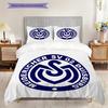 MSV Duisburg Pattern Bedding Quilt Set Quilt Cover Pillowcase Home Decoration Birthday Gift (1 * Duvet Cover + 2 * Pillowcase, Without Core)