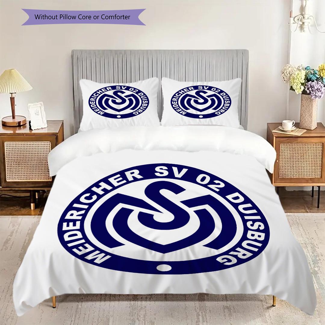 

MSV Duisburg Pattern Bedding Quilt Set Quilt Cover Pillowcase Home Decoration Birthday Gift (1 * duvet cover + 2 * pillowcase, without core) 135x200cm