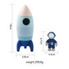 Newborn Silicone Montessori Games Toys Rocket Model Montessori Educational Toys Baby Aircraft Manned Toys Children Birthday Gift