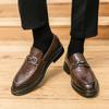 New Italian Handmade Leather Fashion Formal Loafers For Men Slip-ons Mens Casual Shoes Quality Moccasin Men's Business Flats