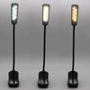 Modern Mini Clip On Flexible Gooseneck With 8 Levels Brightness USB Type-C Rechargeable Led Book Reading Lights For