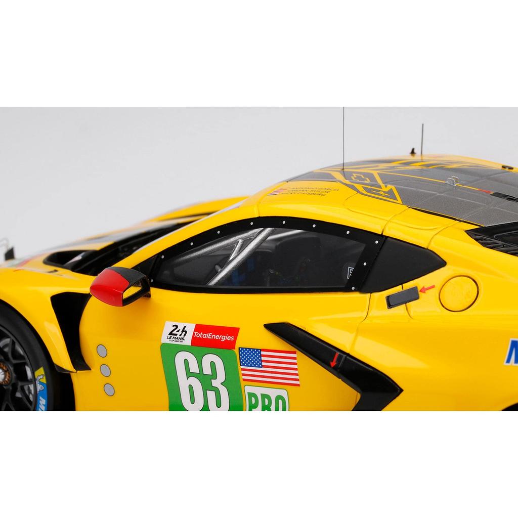 TOP SPEED Scale Chevrolet Corvette Le Mans 24 Hours 2021 GTE PRO 2nd Place Corvette Racing Finished Model TS0380 1/18 C8.R #63