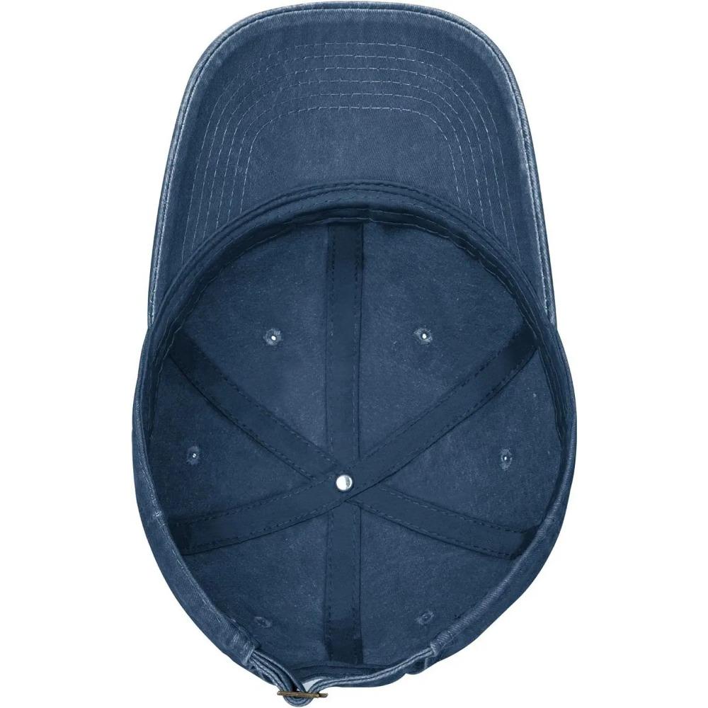 Skull Skulls Black Distressed Adjustable Washed Denim Low Profile Mens Dad Trucker Hat Baseball Ball Cap for Men