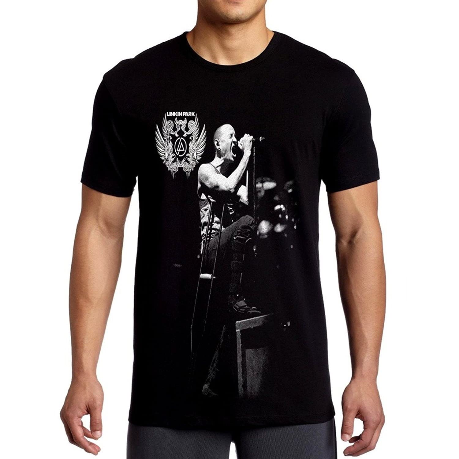 Linkin Pork Chester Bennington Men Cotton T-Shirt(2) S чёрный