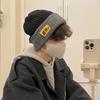 Winter Keep Warm Double Sided Knitted Mao Line Hat Men Women Autumn and Winter Versatile Ear Protection Baotou No Eaves Knitted Cap