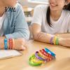 Silicone Wristbands for Back To School 6 Pcs Welcome Bracelets, First Day of Skin Friendly Bracelets Daily Wear Students, Prize Accessories, Stuffers