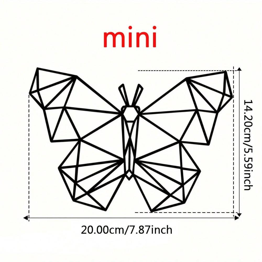 Wrought Iron Butterfly Wall Art Outdoor Porch Metal Decor Floral Home Living Room Garden Decoration 1pc