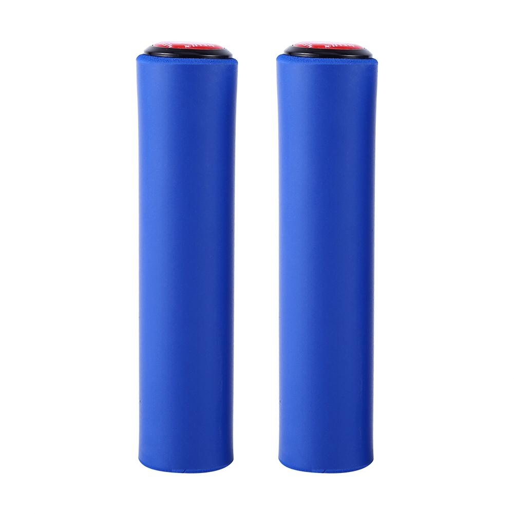 2pcs Blue Comfortable Bike Handle Cov  Grip Fits For 18mm Diamet  Hanldebar(blue)
