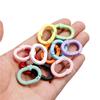 5Pcs Candy Color Metal Oval Ring Snap Hook Spring Clasps Clips Key Ring Connectors for DIY Keychain Jewelry Making Accessories