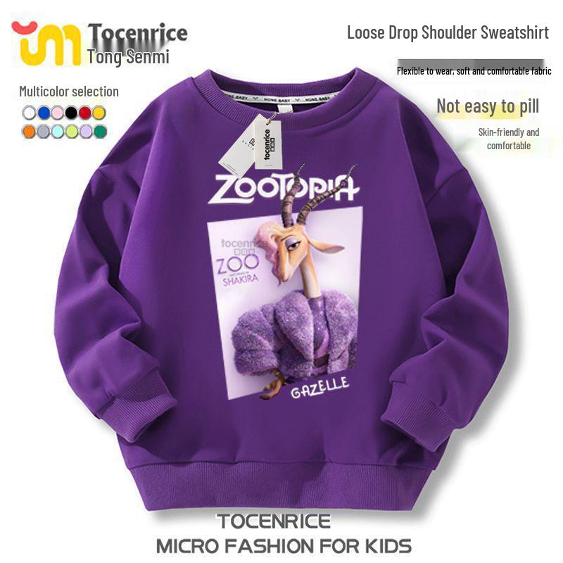 Zootopia 2 Fleece-Kapuzenpullover – Charakterkollektion für lässige Kinderkleidung