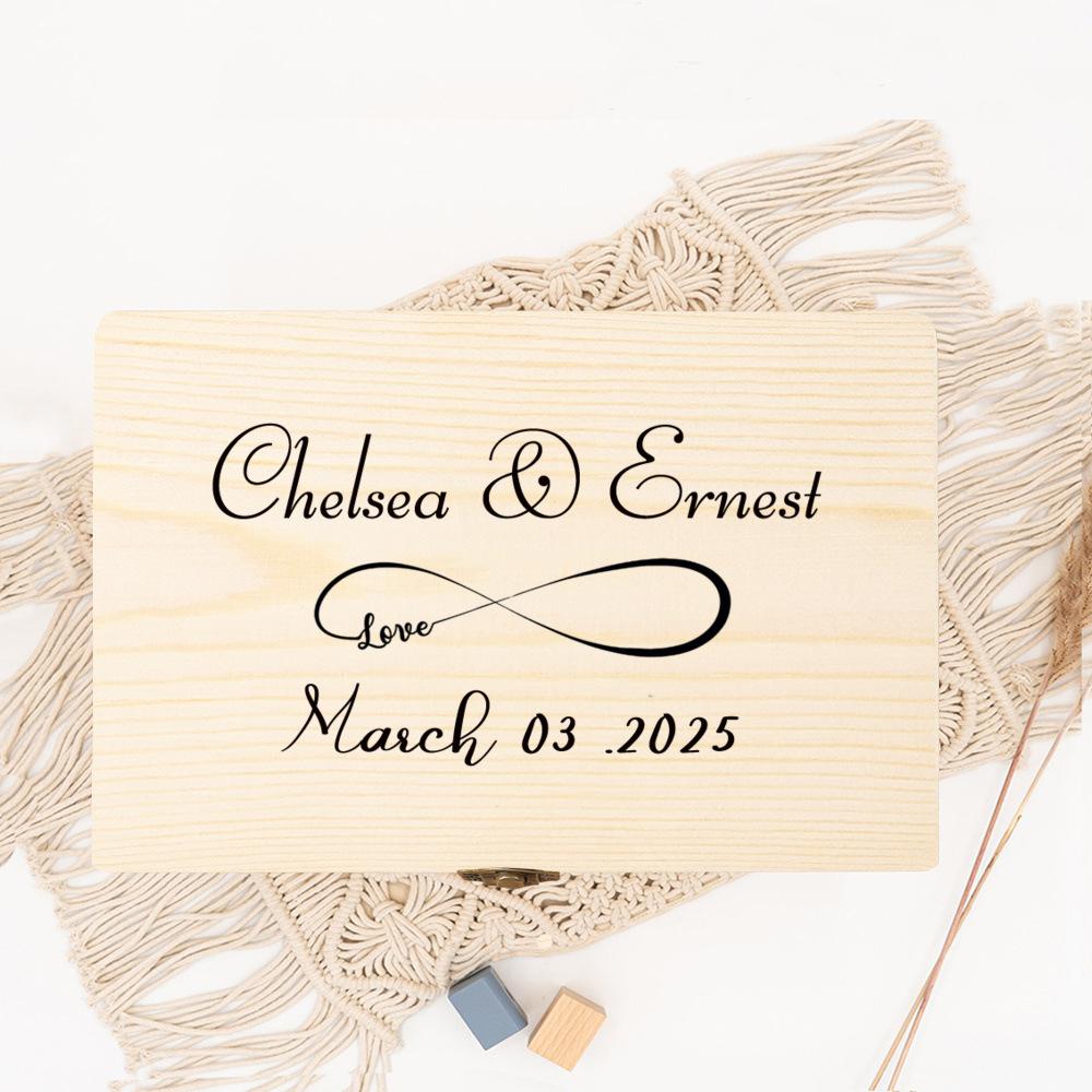 Personalized Keepsake Box,Personalized Engraved Gift Box, Couple's Custom Box, Memorial Gift Box, Wooden Storage Boxes