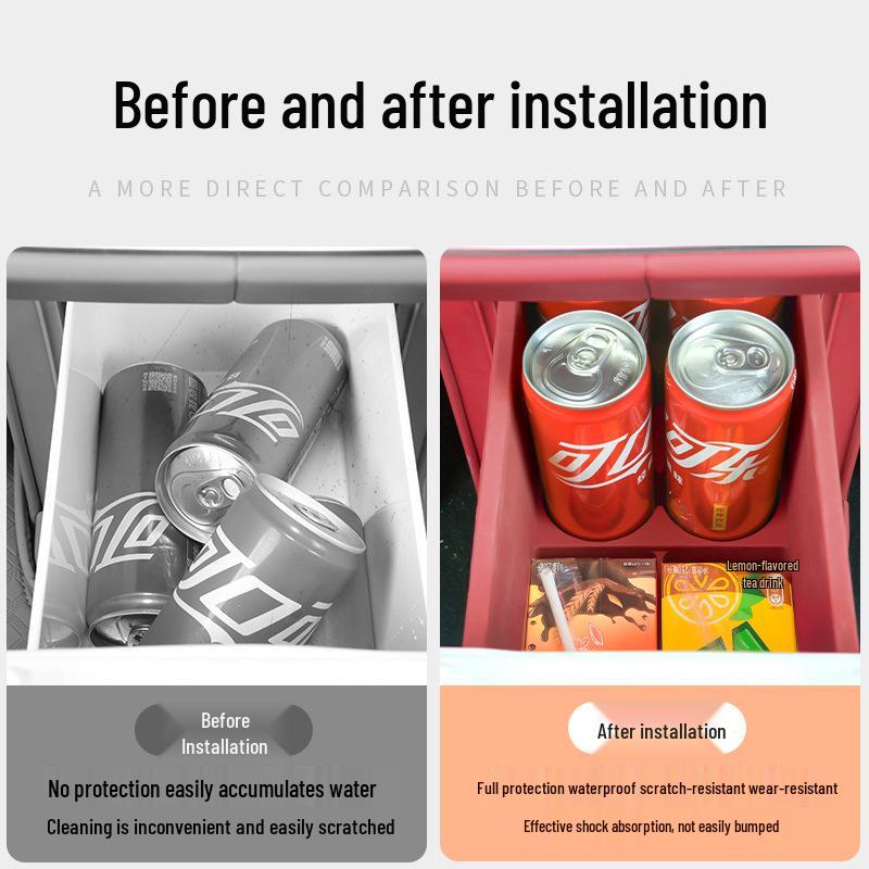 Silicone Mat Storage Tray for AITO M7 Refrigerator - Fits 26 Models, Protects & Organizes Interior