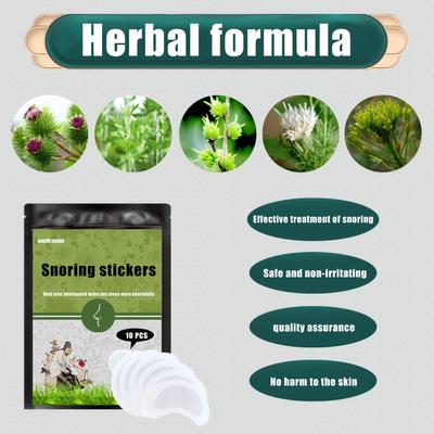 South Moon 10 Stück Schnarchaufkleber, pflanzliche Formel, sicher, nicht reizend, heilen Schnarchen, ruhigen Schlaf