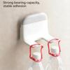 Hair Dryer Holder With Storage Organizers Adhesive Installation For Bathroom Space Saving