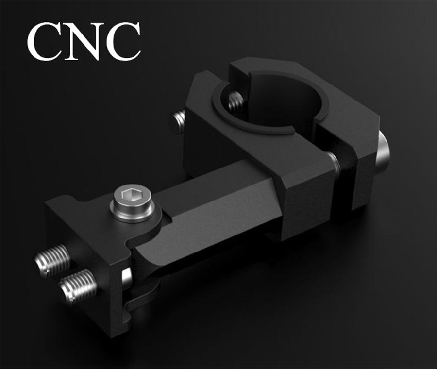 Motorbike Headlight Spot Light Handlebar Fork Mount Bracket Relocation Clamp CNC