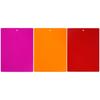 3x Flexible Kitchen Board Plastic Chopping Mat Set
