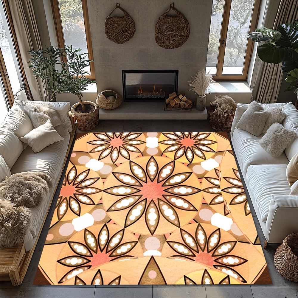 Fluffy Area Rugs Non Slip Washable Indoor Outdoor Carpet Modern Abstract Geometric Pattern Home Decor Living Room Bedroom Floor