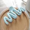 1/4pcs Simple Large Wavy Shape Claw Clip for Thick Hair Shark Clip Hair Accessory for Back of Head to Pin Up Hair Clip