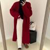 Womens Oversized Longline Knit Cardigan Sweater Loose Fit V-Neck Winter Warm Casual Outerwear