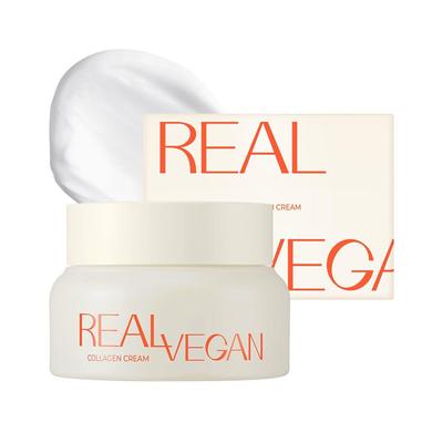 Real Vegan Collagen Cream - 50ml, Moisturizing, KBeauty, Korean Cosmetics, Sample