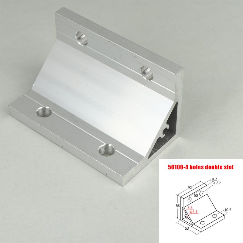 Durable 2Pcs 90 Degree Angle Bracket for 2020 3030 4040 4545 5050 6060 Aluminum Profile Frame Connector