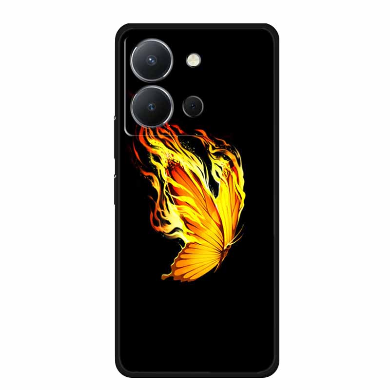 For Vivo Y36 4G Case Animals TPU Soft Cover Silicone Phone Cases For VivoY36 4G Russian Version Shockproof Protector Wolf Coque