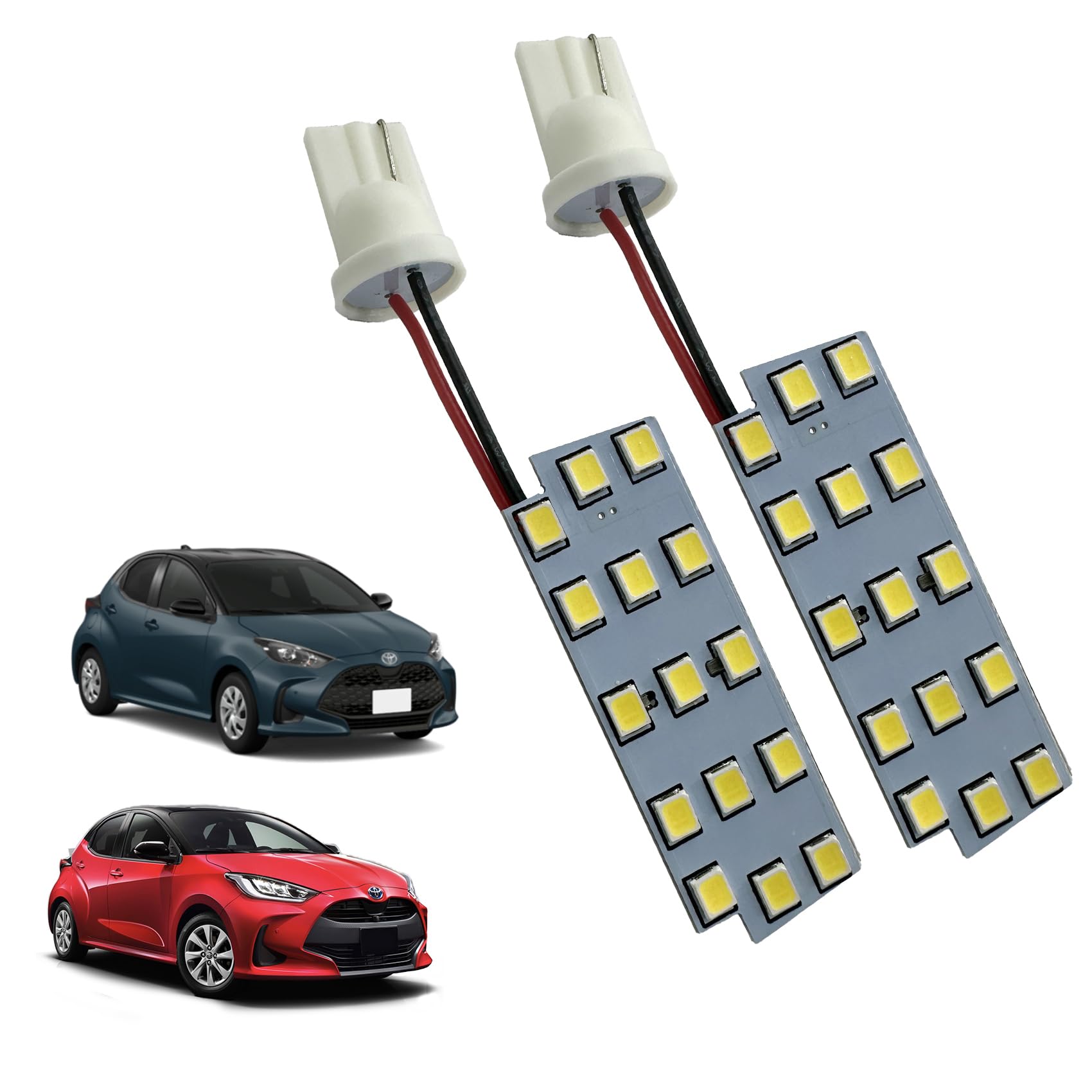 

LED License Plate Light for Toyota Yaris (Pack of 2) [Parallel Import]