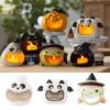 Cute Halloween Candy Dish Cartoon Bat Candle Holder Spooky Halloween Pumpkin Candlestick  Gift