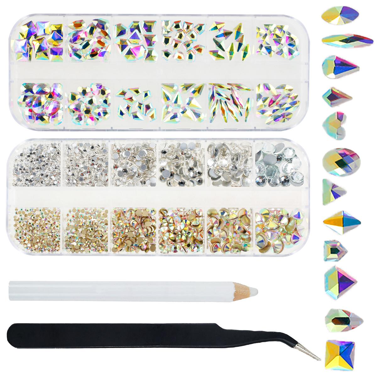 

Resin Jelly Rhinestones for Bedazzling Multicolor Flatback Rhinestones 3-6mm Bedazzler Kit for Diamond Art Jewelry Nails Crafts
