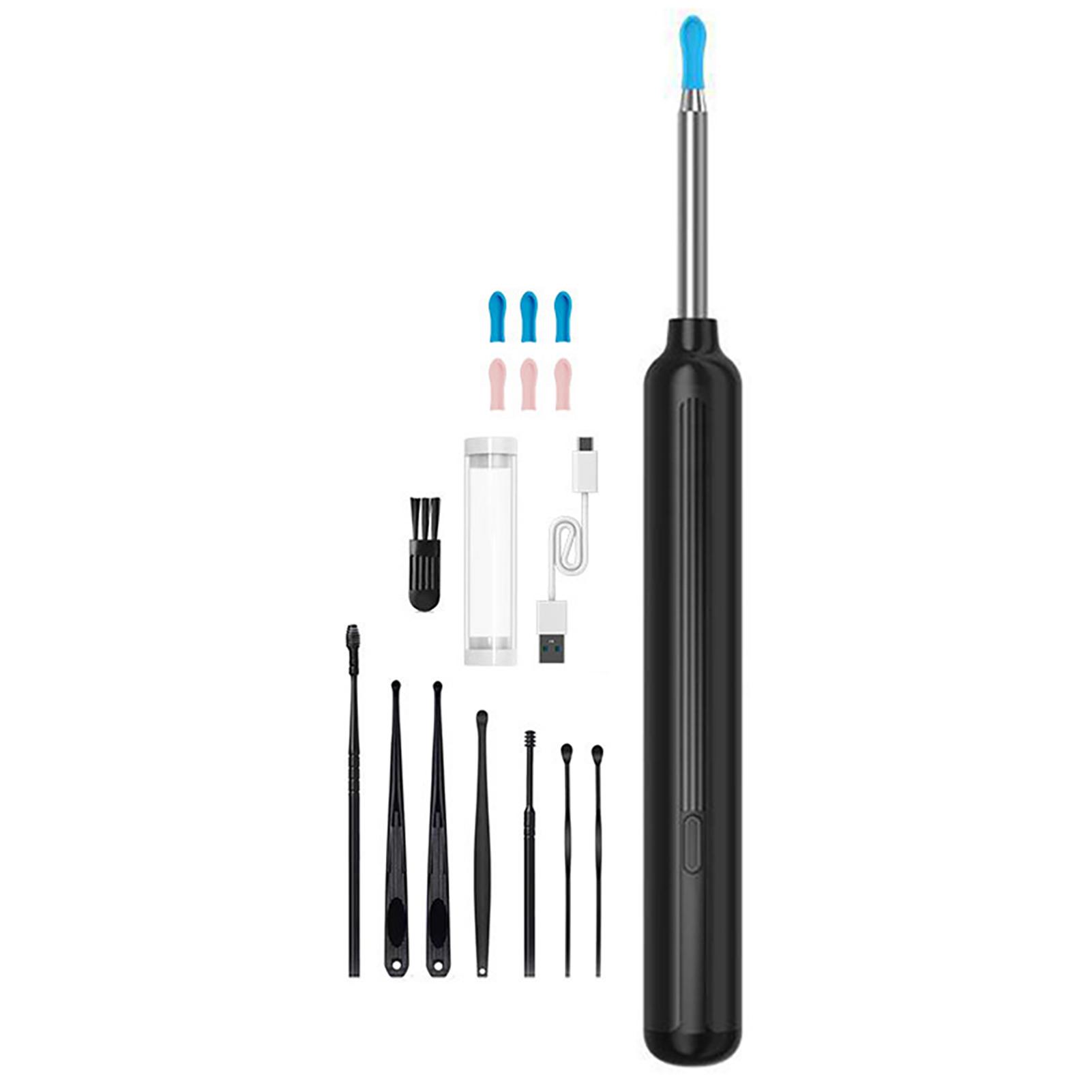 8pcs Visual Ear Cleaner Set,Wireless Wifi With Lights Ear Wax Remover,Waterproof Usb Ear Cleaning Device,Ear Otoscope,Ear Tools