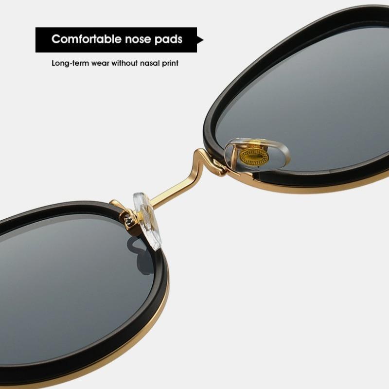 Non-polarized Vintage Metal Round Sunglasses Women for Men Shades Popular Hip Hop Outdoor Sun Glasses