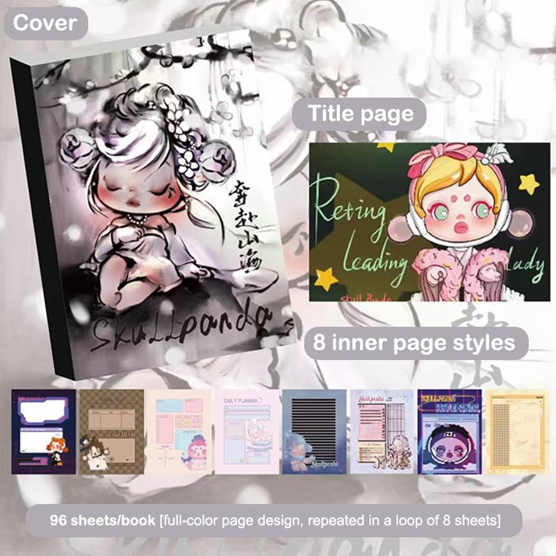 

96 листов/книга Милый мультяшный аниме блокнот серии Sp формата А5 Полноцветные иллюстрации страниц Справочники Канцелярские принадлежности