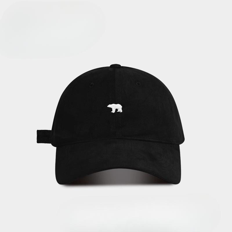 

Новая универсальная американская бейсболка для женщин, бейсболка с мягким верхом «Белый медведь» для мужчин, шляпа, подчеркивающая лицо и защищающая от солнца (54-60cm)