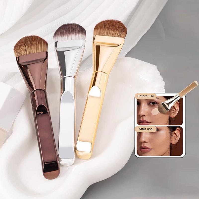 Flat-Headed Foundation Brush Professional Portable And Easy-To-Clean Makeup Brush
