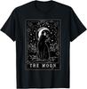 Graphic Cat Lovers Moon Tarot Card Cat Tarot Card The Moon T-Shirt, Unisex Tees