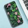 Lucky Four-Leaf Clover Phone Case Silicone Soft For IPhone 17 16 15 14 13 12 11 X XR Plus Pro Max Plus