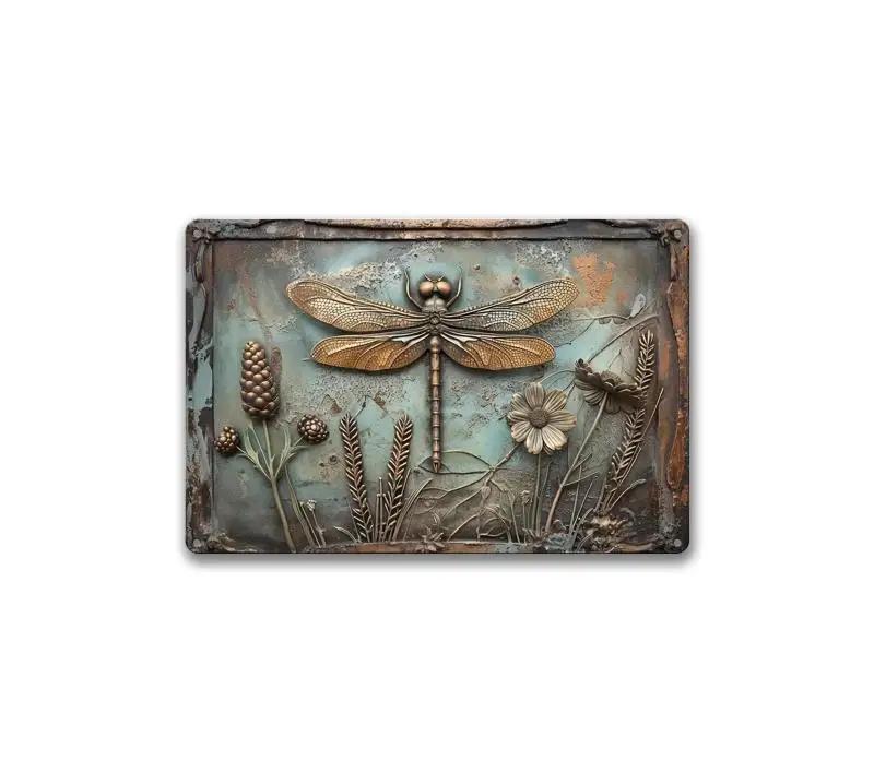 FJ Vintage Metal Tin Signs 2D Flat Printing  Posters  Room Wall Home Farmhouse Decor Room Decoration