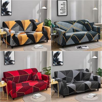 1 2 3 4 lugares capa de sofá geométrica elastano elástico em forma de l capas de sofá chaise longue sofá slipcovers caso protetor de móveis