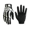 Touchscreen-kompatibel Skelettkralle Design Fahrradhandschuhe Herren Damen Schwarz Langer Stil Mittlere Dicke Anti-Rutsch-Griff